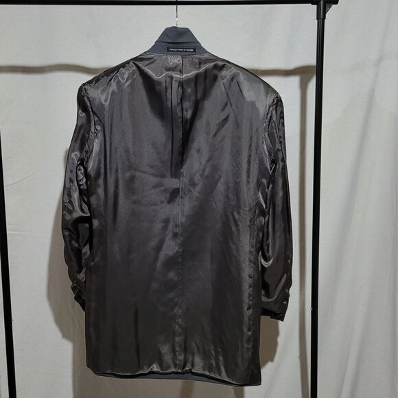 Bosa suit pinstripe grey wool blazer jacket pants vintage grandpa 40 tall new - Picture 7 of 16